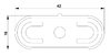 Pièce intermédiaire pour porte-rouleaux 220718