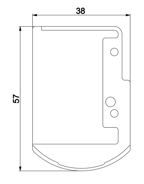 Couvercle droit pour 508129(Neu220585)