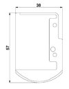 Couvercle droit pour 508129(Neu220585)