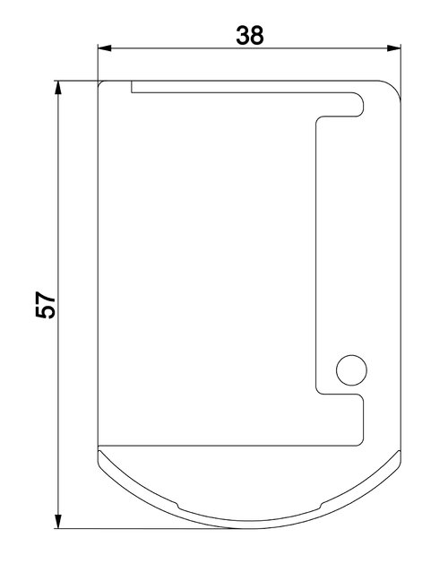 Abdeckkappe für 508134 rechts