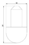 Tampon pour 220723 / 724 blanc