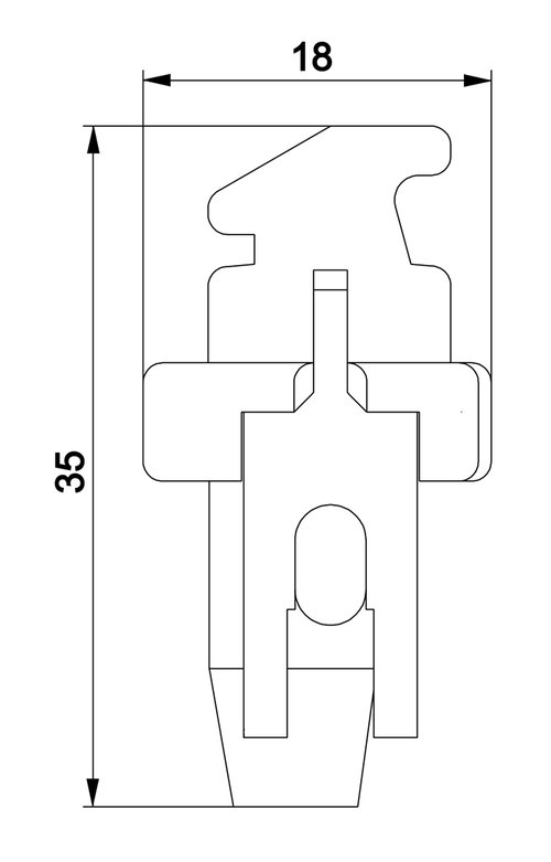 Klemmhalter für 505781 links