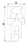Klemmhalter für 505781 links