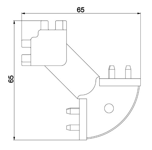 Eckverbindung AC unten