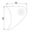 Fixation Support miroir