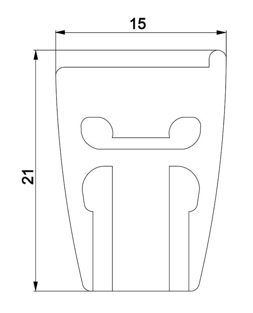 Abdeckkappe oben für D 8518 wie gez.