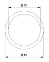 Douille de distance pour fixation murale