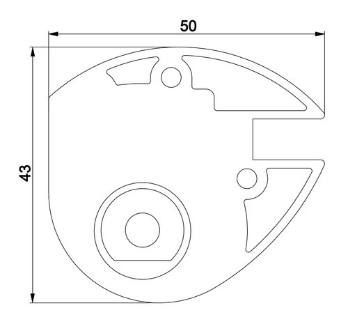 Pied support haut miroir