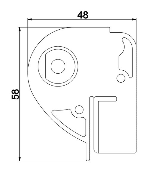 Lager oben für D 8644 wie gez.