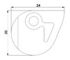 Connecteur angle Porteteil ES-Glas