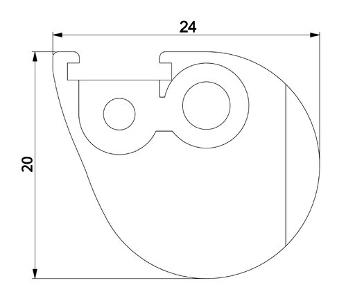 Connecteur angle Drehtür