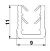 Verglasungs - U - Profil für 5 mm Glas
