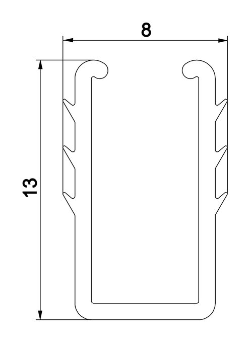 Profilé de serrage vertical