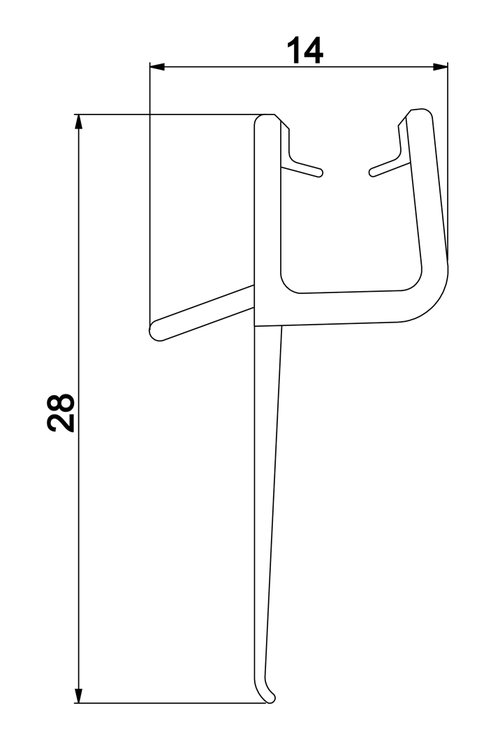 Joint de baignoire coudé