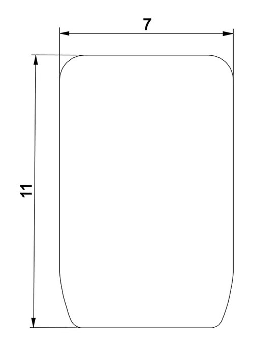 Klebepart für Griff