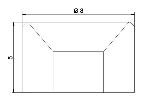 Lagerbuchse Ø 8 x 3,6 x 5 mm