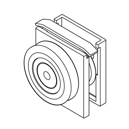 Unité de rouleaux réglage de la fente