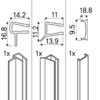 OA-ST Kit de baguettes verticales VG 2 pièces niche