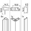 OA-ST Kit de baguettes verticales VG 3 pièces accès d'angle